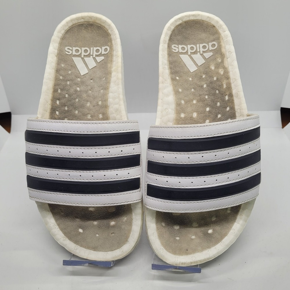 Adidas Adilette Slides Womens SZ 6 Sandals Stripes Sport